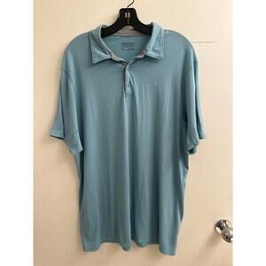 Patagonia Mens Light Blue‎ Polo Shirt Golf Tennis Athleisure Casual Soft XL Prep
